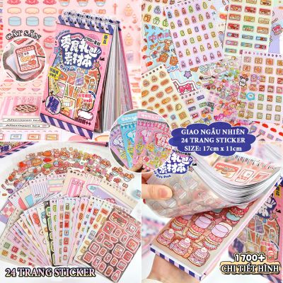 Mini DIY Sticker Book Laser Star Snack Sticker Planner Chất liệu Nhãn dán trang trí Sách