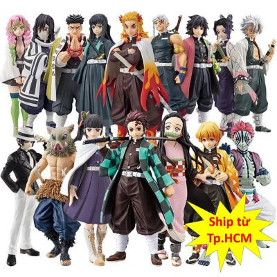 Mô hình Kimetsu No Yaiba figure Demon Slayer Rengoku Obanai Uzui Sanemi Thanh Gươm Diệt Quỷ size lớn