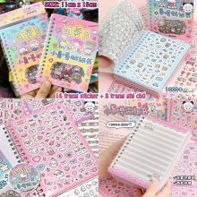 Đồ Chơi Sổ Sticker Kèm Giấy Ghi Chú Nhiều Hình Cún Con Sunny Đáng Yêu