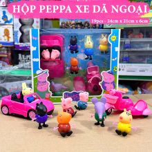 Hộp Đồ Chơi Peppa Xe Dã Ngoại 9 Món Size To 1830H