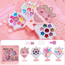 Hộp đồ chơi trang điểm thật hình quyền trượng 3 tầng hình ly kem - Hộp Trang Điểm thật Cho Bé