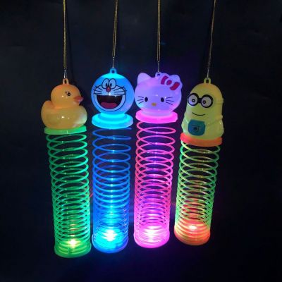 Đồ chơi lồng đèn lò xo cầu vồng nhiều size Kitty Minion Vịt Doraemon Đồ chơi cho bé