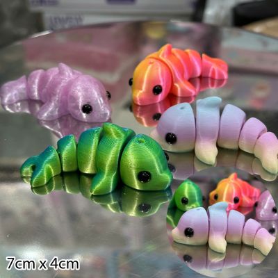 Đồ Chơi Mô Hình Động Vật - Động Vật In 3D Có Khớp Cá Heo Đẹp Làm Móc Khóa