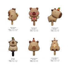 Bóng bay hình Capybara Mini trang trí sinh nhật cho bé Happy Birthday Capybara chuột lang nước dễ thương