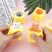 Đồ Chơi Bóp Mềm Squishy Hình Chuột Phô Mai Nhiều Mẫu Cho Bé