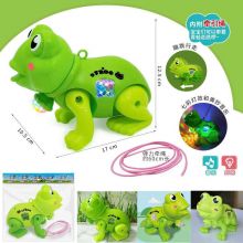 Đồ chơi ếch xanh dắt đi bộ bò tinh nghịch có nhạc và đèn