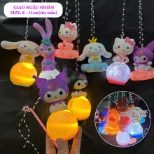 Lồng đèn sẵn pin kèm cán cầm tay cho bé Sanrio Labubu Đấm Mây Cực Xinh Lồng Đèn Trung Thu Đèn Led Làm Đèn Ngủ