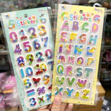 Sticker Chữ Số Chữ Cái In Nổi Đồ Chơi Hình Dán 3D Cho Bé