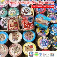 [TẶNG MÓC KHÓA + STICKER] Đồ chơi lò xo cầu vồng nhiều size Capybara Labubu Stitch Đồ chơi cho bé