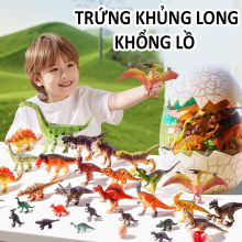 Đồ Chơi Trứng Khủng Long Khổng Lồ 16 Chi Tiết Lớn Nhựa PVC Mềm An Toàn Cho Bé Bộ Sưu Tập Khủng Long