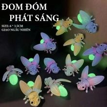 Mô Hình 3D Đom Đóm Phát Sáng In Nhựa Đồ Chơi Nam Châm Dán Bàn Học Móc Khóa Động Vật Nhựa Sắc Nét