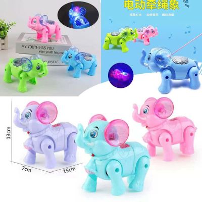    Đồ chơi con voi có đèn có nhạc di chuyển bằng pin đáng yêu cho bé