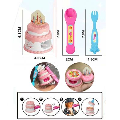 Đồ Chơi Nấu Ăn Mô Phỏng Bánh kem 2 tầng Đáng yêu Đồ Chơi Nhà Bếp Cho Bé Gái