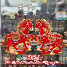 Combo 2 Hình Giấy Ngựa Trang Trí Tết Năm Mới Decal Tết Năm Bính Ngọ 2026 605-1
