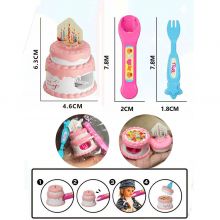 Đồ Chơi Nấu Ăn Mô Phỏng Bánh kem 2 tầng Đáng yêu Đồ Chơi Nhà Bếp Cho Bé Gái