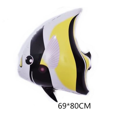 Bóng kiếng sinh vật biển hình Cá chim cờ trang trí sinh nhật