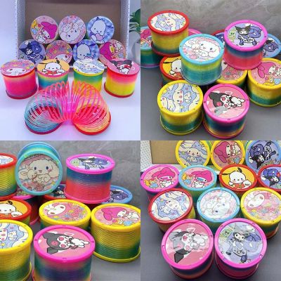 Đồ Chơi Lò Xo Vòng Tròn Kuromi Sanrio Size Lớn Cầu Vồng Ma Thuật Xoắn Ốc Slinky Trò Chơi Xả Stress Giải Trí Trẻ Em