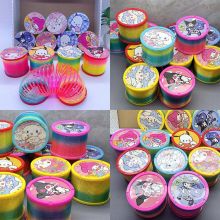 Đồ Chơi Lò Xo Vòng Tròn Kuromi Sanrio Size Lớn Cầu Vồng Ma Thuật Xoắn Ốc Slinky Trò Chơi Xả Stress Giải Trí Trẻ Em