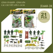 [HCM]Mô Hình Lính Nhựa - Túi Lính Đồ Chơi - Đồ Chơi Quân Đội - Diệp Linh JL668-28