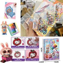 Hộp Đồ Chơi Hạt Đậu Dính Làm Móc Khóa Nhiều Màu Sắc Đồ Chơi Giáo Dục Sáng Tạo An Toàn Cho Bé