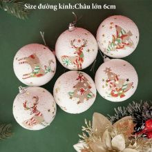 Hộp phụ kiện Noel châu lớn 50868 họa tiết trang trí, nơ, trái châu loại đẹp Cao Cấp trang trí Noel giáng sinh, phụ kiện