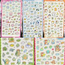 Sticker Nhựa PVC In Nổi 3D BONBON DROP DIY kim tuyến, trang trí sáng tạo, họa tiết ngộ nghĩnh, đáng yêu