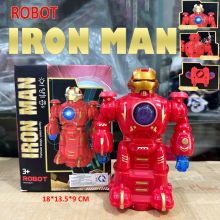 Đồ chơi Robot Ironman 1102C-1 Di chuyển né vật cản có đèn có nhạc Siêu nhân robot Đồ chơi cho bé