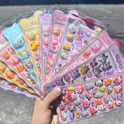  Hình Dán Pha Lê Lấp Lánh Sanrio Động Vật Nơ Xinh Đáng Yêu Sticker In Nổi 3D Cho Bé Nhiều Mẫu Sanrio