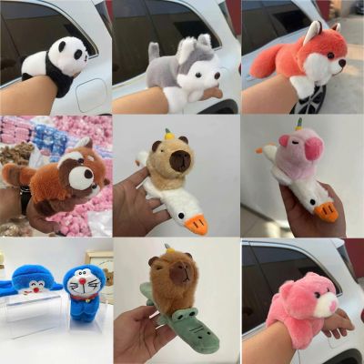 Đồ chơi móc khóa gấu bông ôm tay nhiều mẫu hình thú đáng yêu Gấu trúc Cáo cam Capybara đáng yêu