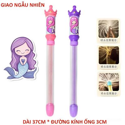 Đồ chơi súng nước ống thụt nước hình thú Hình vương miện tiên cá ngộ nghĩnh cho bé đi biển chơi hồ bơi