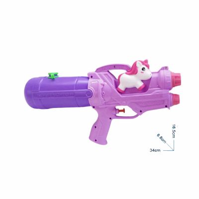Đồ chơi súng nước Pony hồng tím cho bé trai và bé gái đi biển 