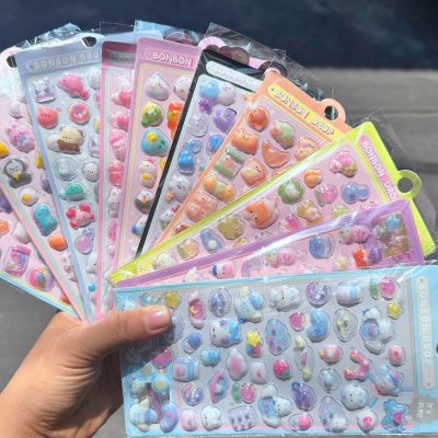 Sticker In Nổi 3D Pha Lê Động Vật Nhiều Mẫu Hình Dán Thú Cưng Đồ Chơi Cho Bé Gà Thỏ Cún Gấu Xinh Xắn