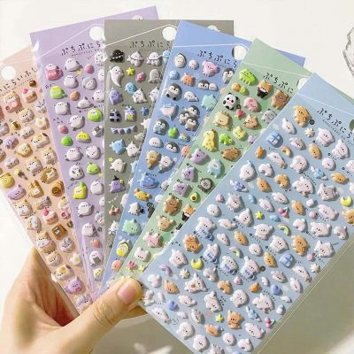 Sticker Xốp Nổi 3D Nhiều Mẫu Hoạt Hình Siêu Cute, Charm Dán 3D Trang Trí Sổ Tay, Ốp Điện Thoại