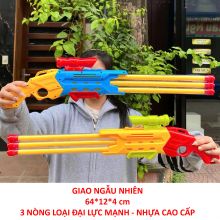 Đồ Chơi Súng Nước, Súng Bắn Nước Trẻ Em Lớn 3 Nòng Mẫu Mới