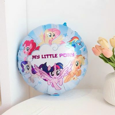 Bóng bay Hình Tròn Ngựa Pony Đáng Yêu Bóng Kiếng My Little Pony Trang Trí Sinh Nhật Cho Bé