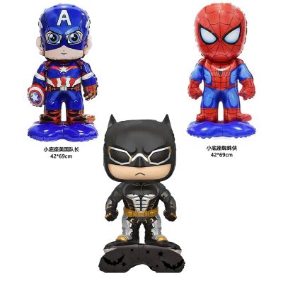 Bong bóng 4D siêu nhân người nhện captian batman có đế trang trí sinh nhật