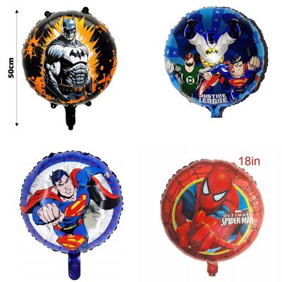 Bong bóng tròn hình siêu nhân anh hùng Batman Captain Superman trang trí sinh nhật chụp ảnh bé trai bé gái