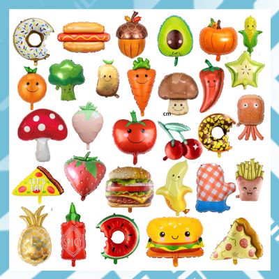 Bóng kiếng trang trí hình trái cây các loại Bóng bay hoa quả trang trí tiệc