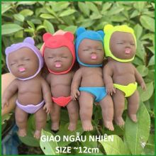 Búp bê xấu xí bé cát chậm hồi phục Đồ chơi xấu xí da đen da trắng cao su giảm stress siêu hot