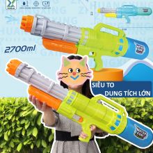 Đồ Chơi Bắn Nước Áp Lực Nén Lớn Dung Tích 2700ML Súng Nước Đồ Chơi Mùa Hè Cho Bé