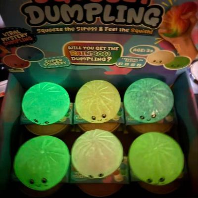 Đồ Chơi Mochi Phát Sáng Bánh Bao Kèm Xửng Hấp Cute Bóp Mềm Mịn Giảm Stress
