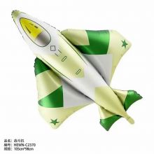 Bong bóng hình máy bay chiến đấu màu xanh đen quân sự Bóng trang trí chủ đề xe chiến đấu