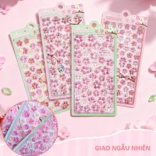 Đồ chơi hình dán sticker hoa đào mẫu mới đáng yêu