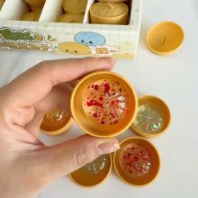 Đồ Chơi Mochi Mini Trong Suốt Bánh Bao Kèm Xửng Hấp Cute Bóp Mềm Mịn Giảm Stress