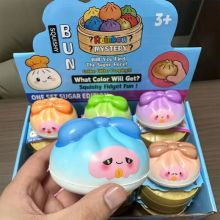 Đồ Chơi Mochi Trái Cây Bánh Bao Kèm Xửng Hấp Cute Bóp Mềm Mịn Giảm Stress