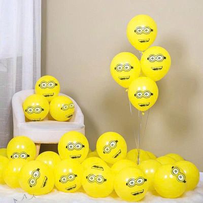 10 Bong Bóng In Hình Minion Vàng