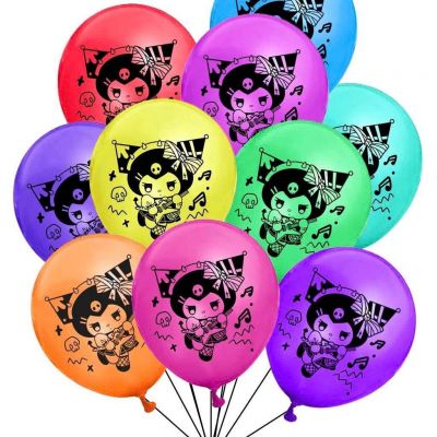 10 Bong Bóng Thái Lan Nhiều Màu In Hình Kuromi Sanrio