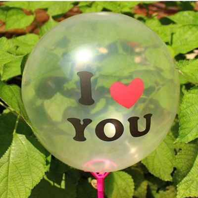 10 bóng love trong suốt trang trí các buổi tiệc 