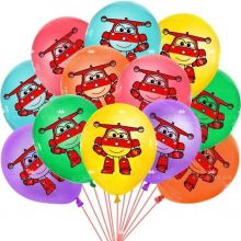 10 Bong Bóng Thái Lan Nhiều Màu In Hình Đội Bay Siêu Đẳng Super Wings