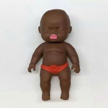 Búp Bê Hề Xấu Xí, Đồ Chơi Bóp Đàn Hồi Da Đen Búp Bê Squishy Dễ Thương, Xinh Xắn, Đáng Yêu